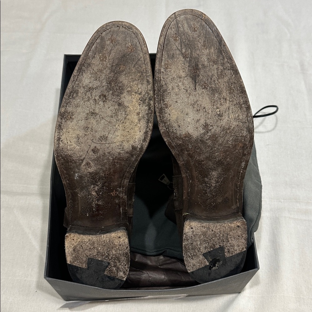 John Varvatos dark brown Eldridge harness boot - Picture 5 of 9